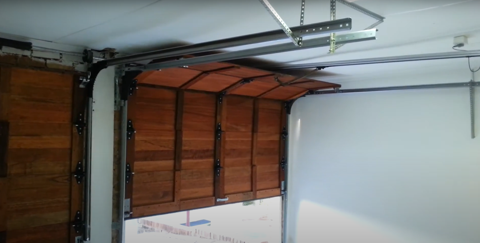 garage door section.